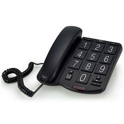 Foto van Profoon huistelefoon met grote toetsen kunststof zwart tx-575