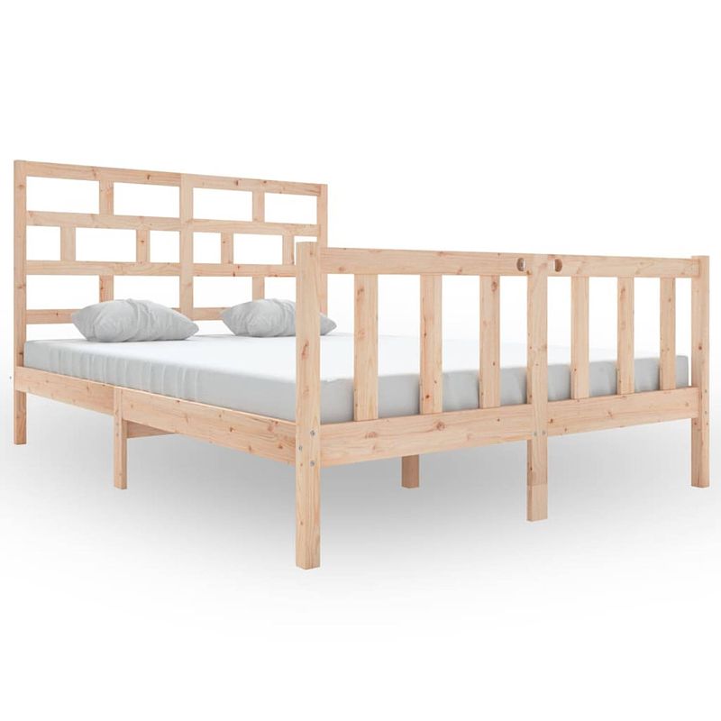 Foto van Vidaxl bedframe massief grenenhout 120x200 cm