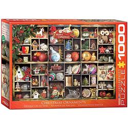 Foto van Eurographics puzzel christmas ornaments - 1000 stukjes