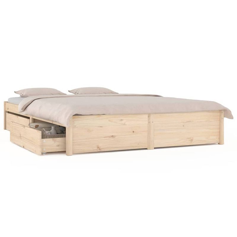 Foto van Vidaxl bedframe met lades 180x200 cm 6ft super king