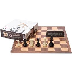 Foto van Dgt schaak starterset bruin