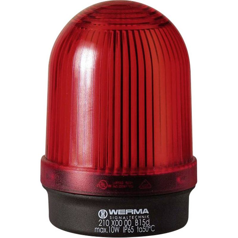 Foto van Werma signaltechnik signaallamp 210.100.00 210.100.00 rood continulicht 12 v/ac, 12 v/dc, 24 v/ac, 24 v/dc, 48 v/ac, 48 v/dc, 110 v/ac, 230 v/ac