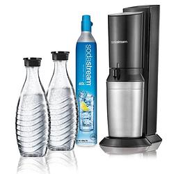 Foto van Sodastream crystal bruiswatertoestel - zwart - incl. 2 karaffen