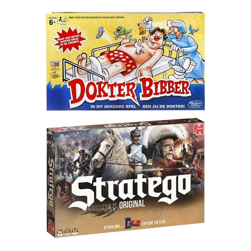 Foto van Spellenbundel - 2 stuks - dokter bibber & stratego