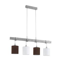 Foto van Eglo townshend 2 hanglamp - e27 - 100.0 cm - wit