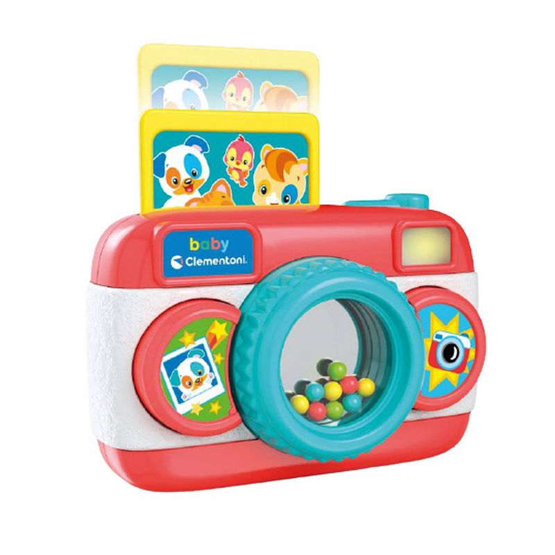 Foto van Clementoni babycamera junior 14 x 20 cm +9 maanden rood/blauw