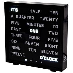 Foto van United entertainment led word clock - engels 17x16,5 cm