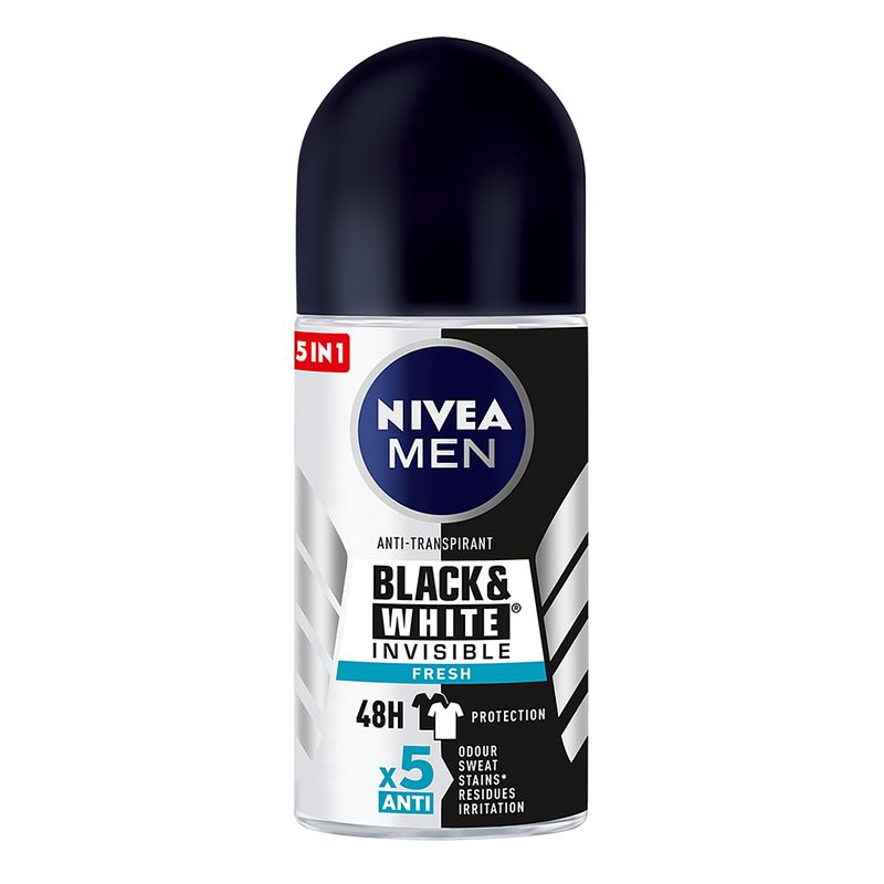 Foto van Nivea black & white fresh invisible anti-transpirant