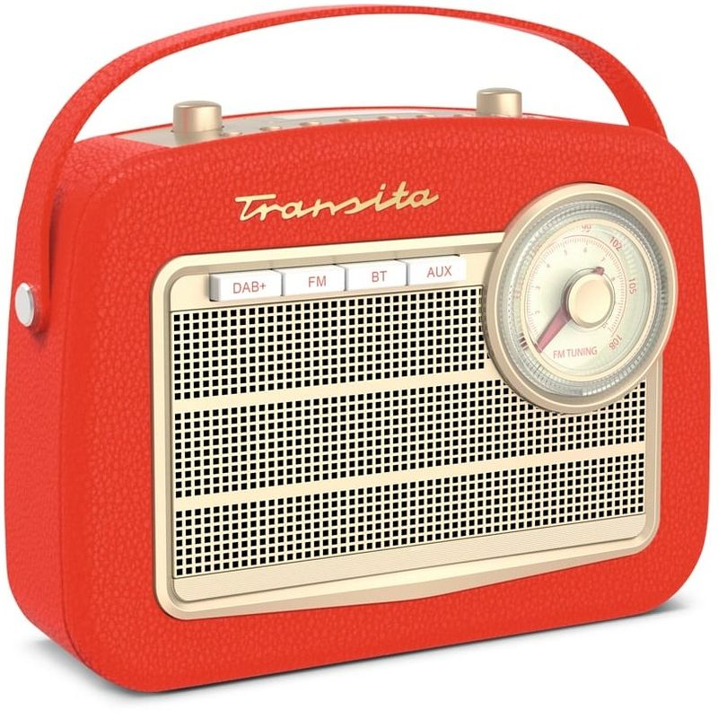 Foto van Technisat transita 130 vintage dab radio rood