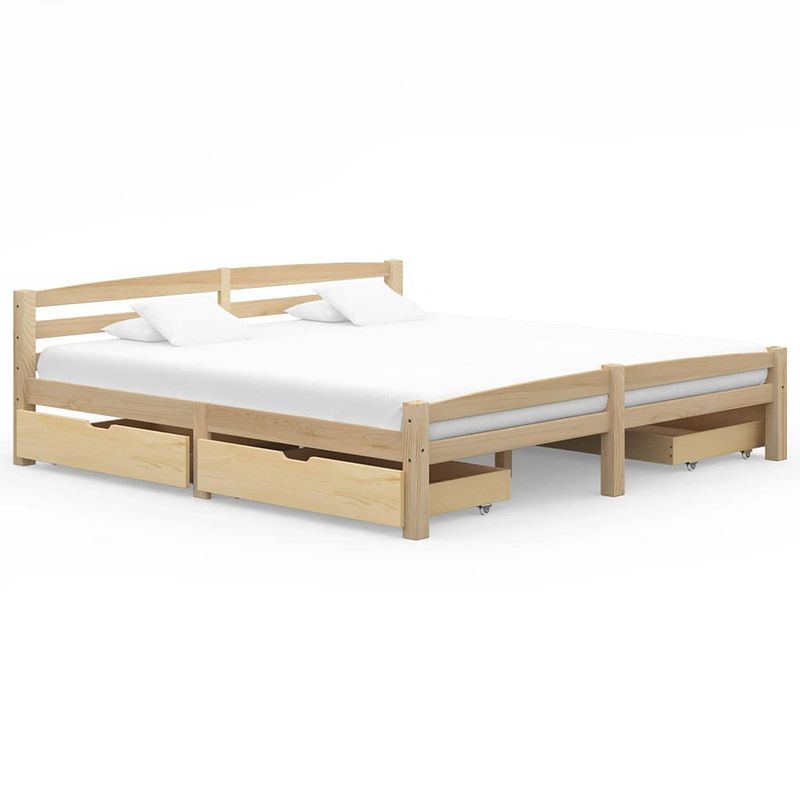 Foto van Vidaxl bedframe met 4 lades massief grenenhout 180x200 cm