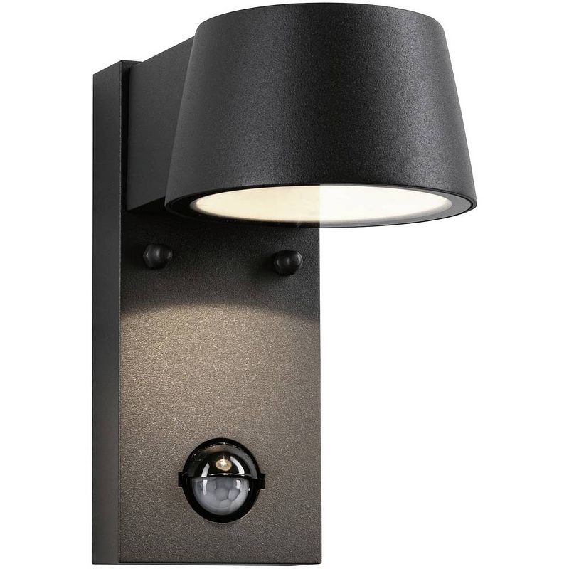 Foto van Paulmann capea 94453 led-buitenlamp met bewegingsmelder (wand) 6 w grijs