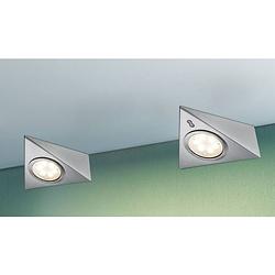 Foto van Paulmann led-opbouwlamp set van 3 stuks led led vast ingebouwd 8.4 w warmwit ijzer (geborsteld)