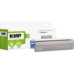 Foto van Kmp toner vervangt oki 44844615 compatibel cyaan 7300 bladzijden o-t46