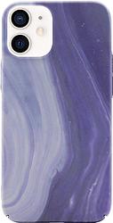 Foto van Bluebuilt purple marble hard case apple iphone 12 mini back cover