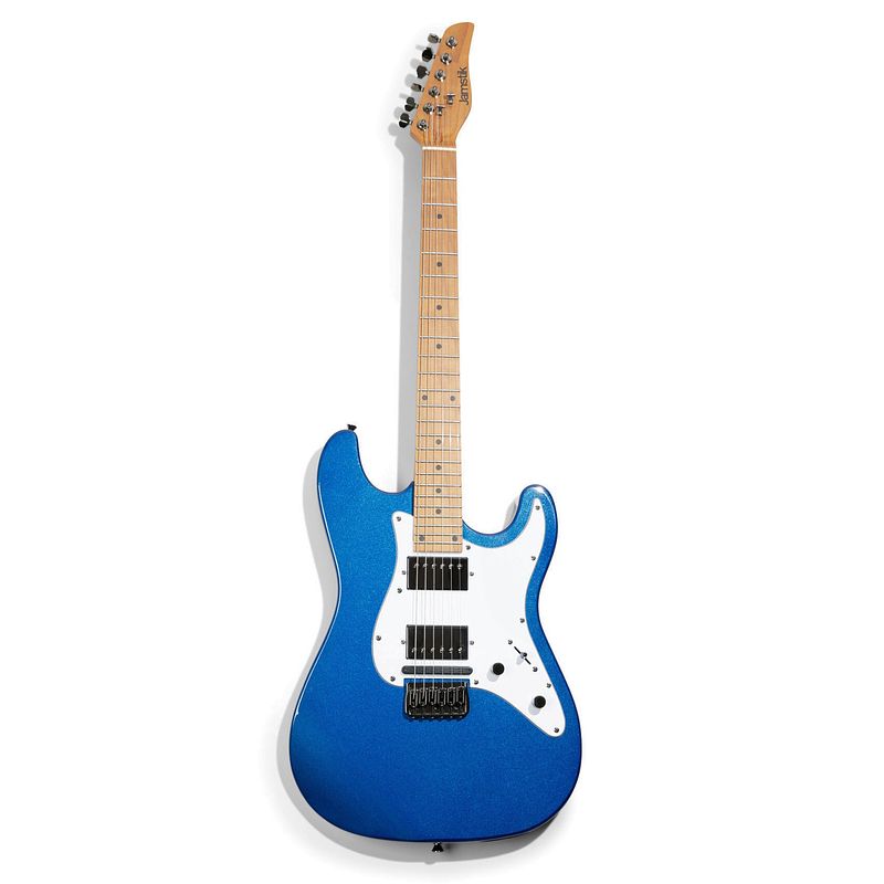 Foto van Zivix jamstik standard midi guitar royal blue elektrische gitaar met gigbag