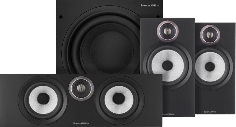 Foto van Bowers & wilkins htm6 s3 + 606 s3 (per paar) + asw610 zwart