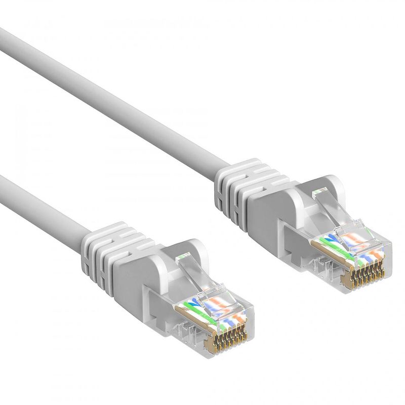 Foto van Cat 5e - u/utp - netwerkkabel - patchkabel - internetkabel - 1 gbps - 25 meter - wit - allteq