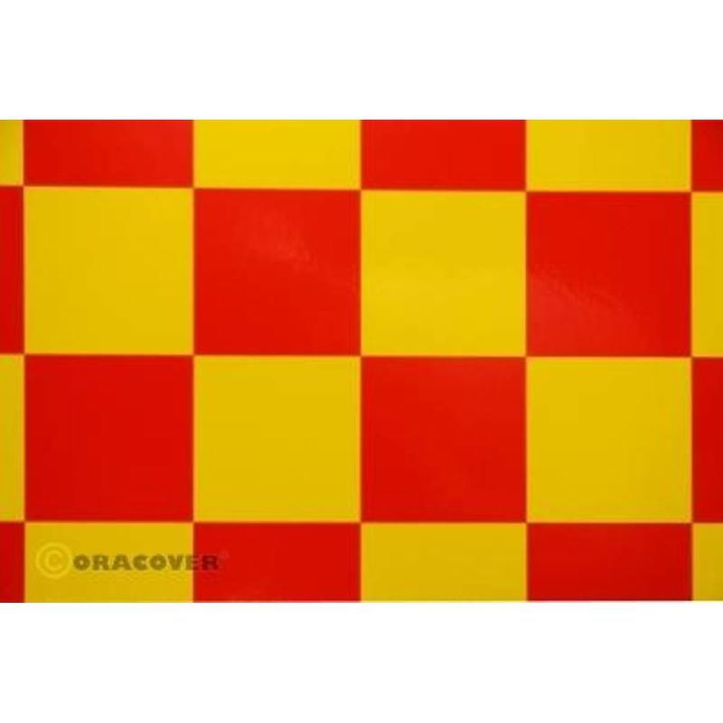 Foto van Oracover 491-033-023-010 strijkfolie fun 5 (l x b) 10 m x 60 cm geel, rood