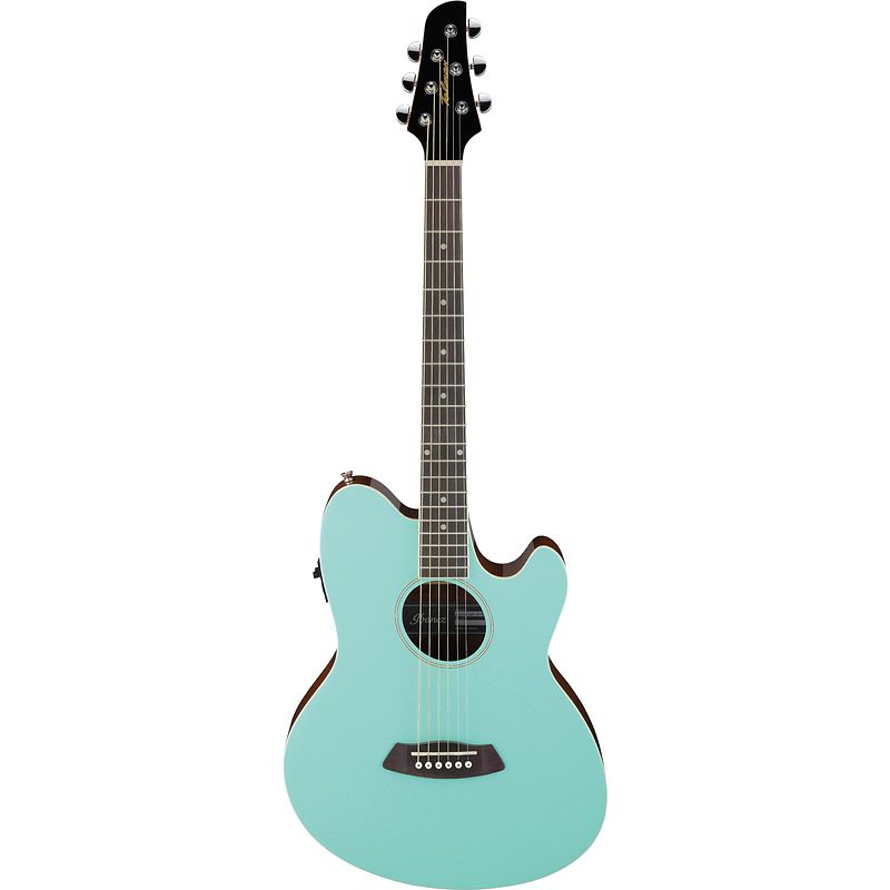 Foto van Ibanez tcy10e talman sea foam green elektrisch-akoestische westerngitaar