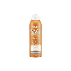 Foto van Vichy capital soleil anti-zand spray kind spf50+ voor gezicht en lichaam