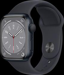 Foto van Apple watch series 8 45mm midnight aluminium midnight sportband