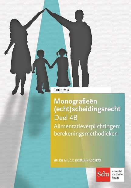 Foto van Alimentatieverplichtingen. berekeningsmethodieken. editie 2018 - m.l.c.c. de bruijn-luckers - paperback (9789012402484)