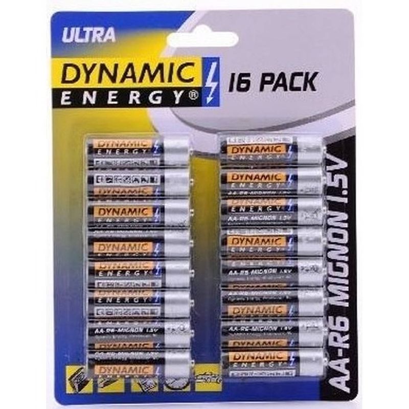 Foto van 32x dynamic energy aa batterijen - penlites aa batterijen