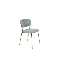 Foto van Anli style chair jolien gold/light green