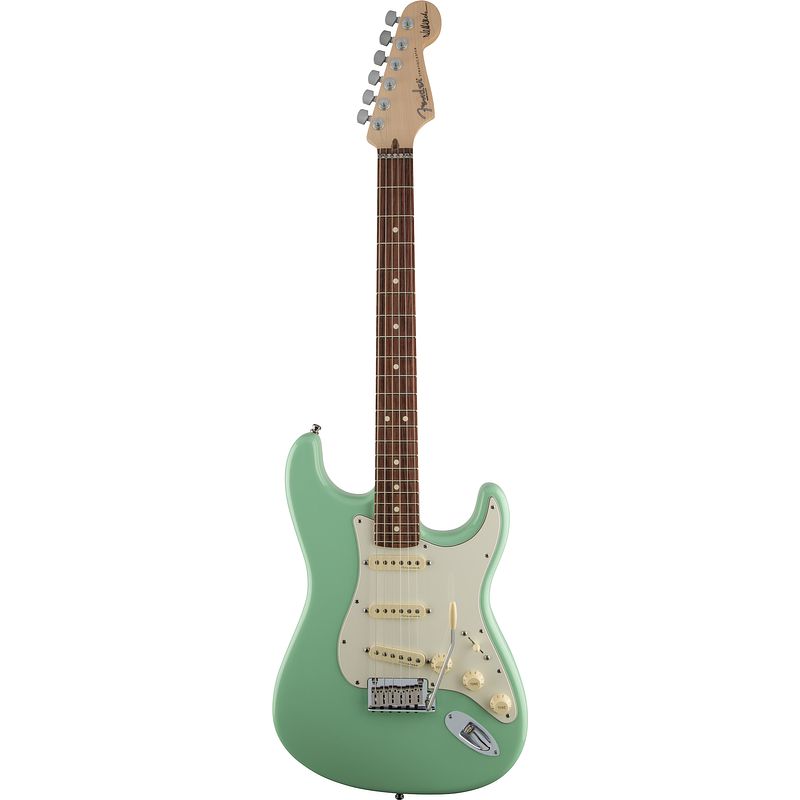 Foto van Fender jeff beck stratocaster surf green rw