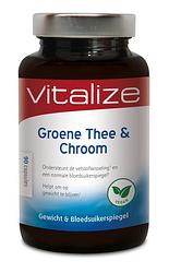 Foto van Vitalize groene thee en chroom capsules