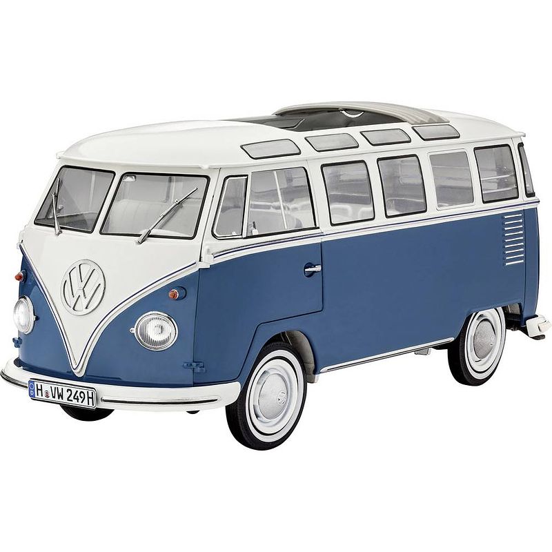 Foto van Volkswagen t1 samba bus revell schaal 1:16