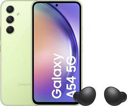 Foto van Samsung galaxy a54 128gb groen 5g + galaxy buds 2 zwart