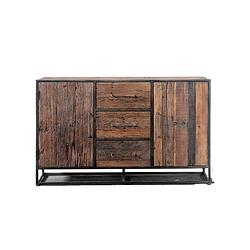 Foto van Giga meubel dressoir naturel - hout / metaal - 150cm - dressoir lio