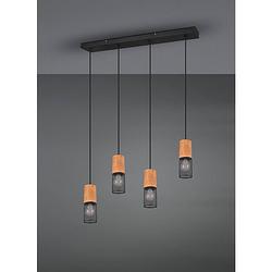 Foto van Industriële hanglamp tosh - metaal - zwart