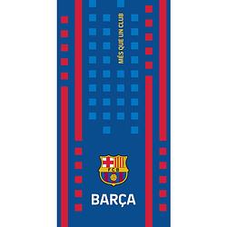 Foto van Carbotex strandlaken fc barcelona 70 x 140 cm katoen blauw/rood