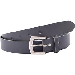 Foto van Riem - riemen - zwart - 3 cm - unisex - 100% leren - leder - riem maat 105