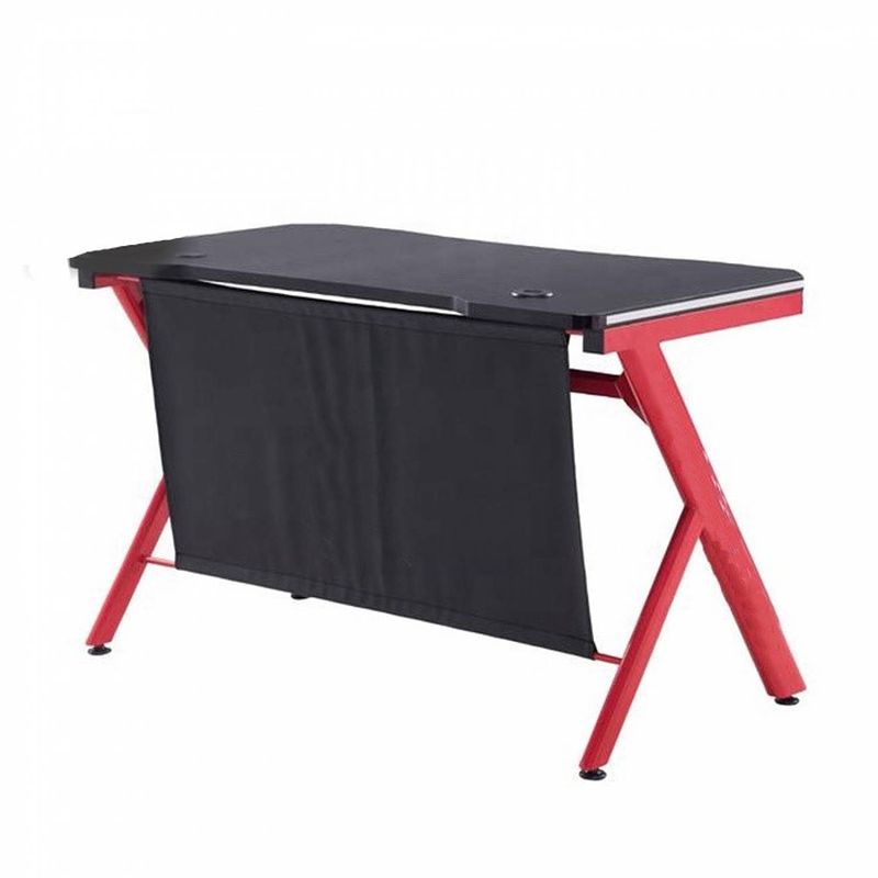 Foto van Bureau computer game tafel sirocco - gaming desk - met led verlichting - 120 x 60 cm