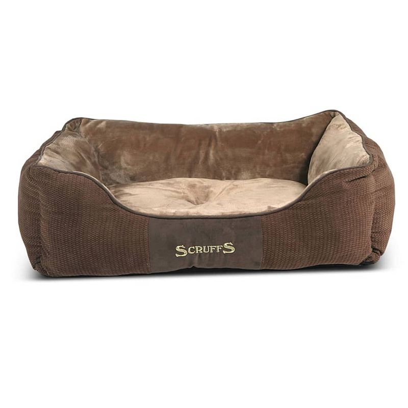 Foto van Scruffs & tramps huisdierenbed chester bruin 75x60 cm maat l 1167