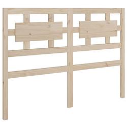 Foto van The living store houten hoofdeinde - 145.5 x 4 x 100 cm - rustiek design