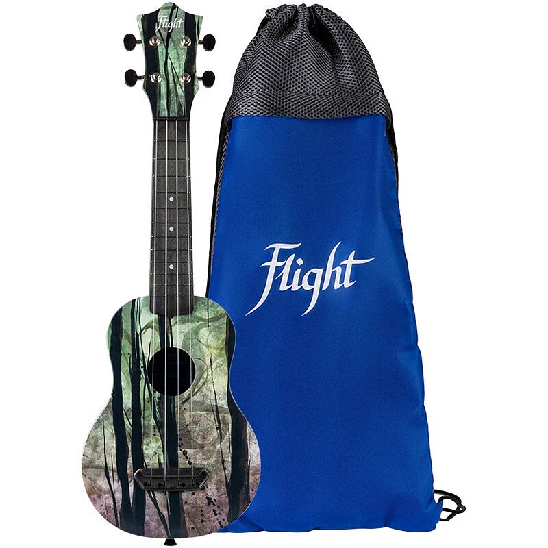 Foto van Flight ultra travel series uts-40 deep forest kunststof sopraan ukelele met hoes