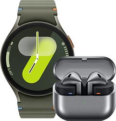 Foto van Samsung galaxy watch 7 4g groen 44mm + galaxy buds3 zwart