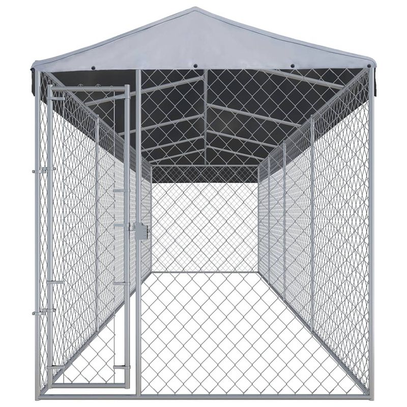 Foto van The living store grote hondenkennel - kettinggaas - 760x192x225cm - duurzaam en robuust