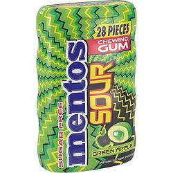 Foto van Mentos gum sour green apple suikervrij pot 28 stuks bij jumbo