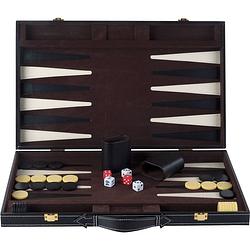 Foto van Backgammon ingelegd 46 x 30 cm zwart