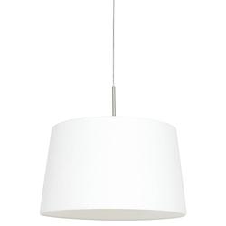 Foto van Steinhauer hanglamp sparkled light 9567 staal kap linnen wit