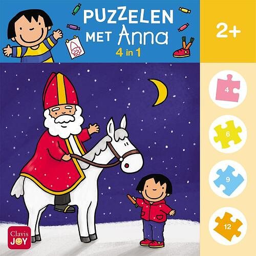 Foto van Puzzelen met anna. 4-in-1-puzzel sinterklaas - overig (5407009981296)