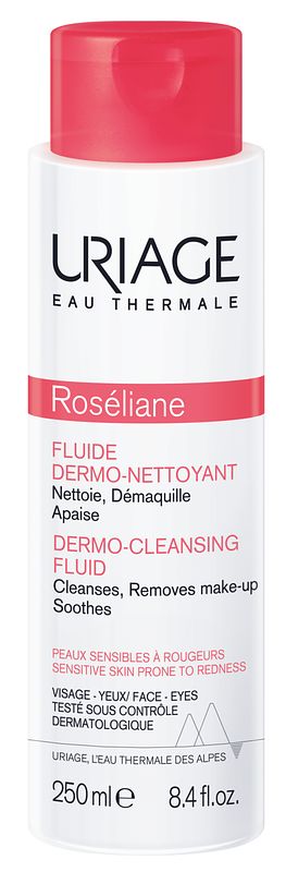 Foto van Uriage roséliane dermo cleansing fluid