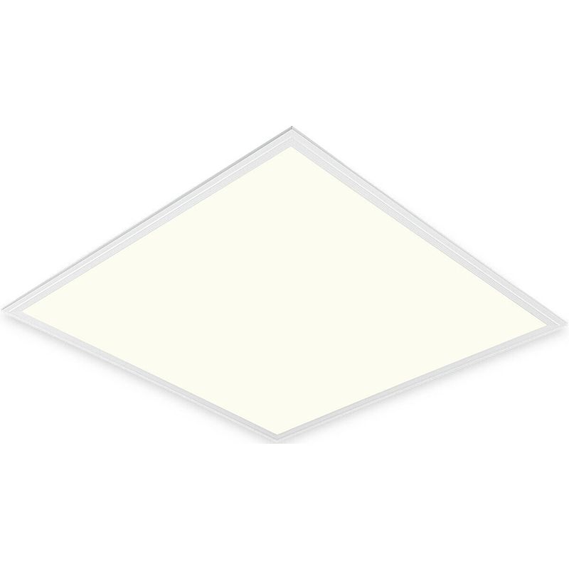 Foto van Led paneel - aigi clena - dimbaar - 60x60 natuurlijk wit 4000k - 40w inbouw vierkant - mat wit - flikkervrij