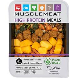 Foto van Muscle meat high protein meals plant based shoarma indian style mix, mango 500g bij jumbo