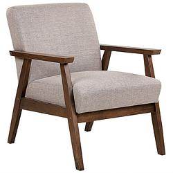 Foto van Beliani asnes - fauteuil-beige-polyester